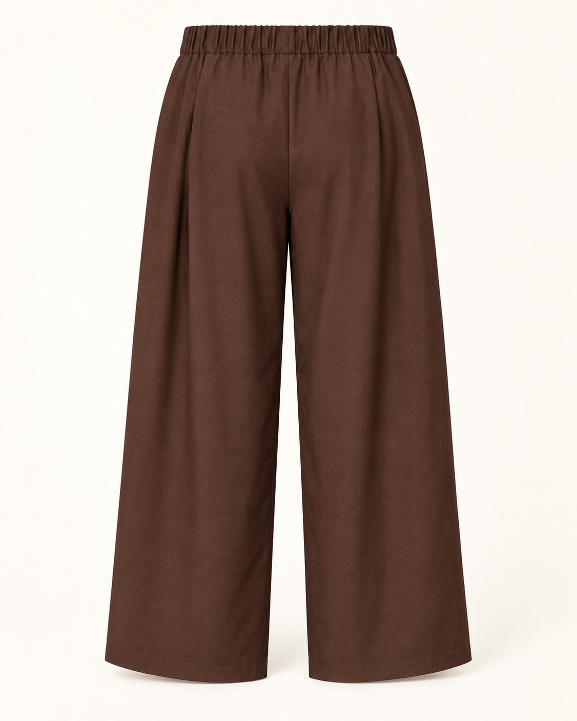 Hoge Taille Pantalon met Plooien - achterkant