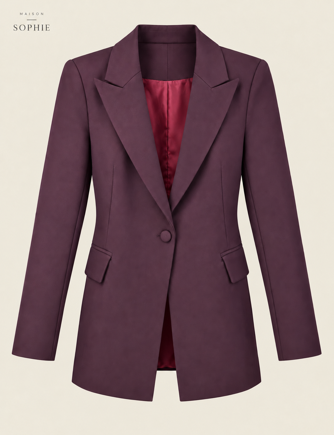 Getailleerde blazer met koord aan de achterkant